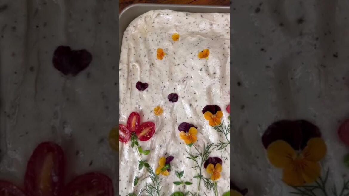 Let’s Make Edible Flower Focaccia