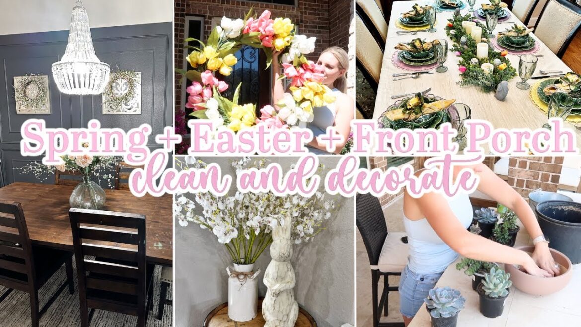 SPRING DECORATING IDEAS 2023 / EASTER DECORATE WITH ME 2023 / SPRING CLEAN AND DECORATE
