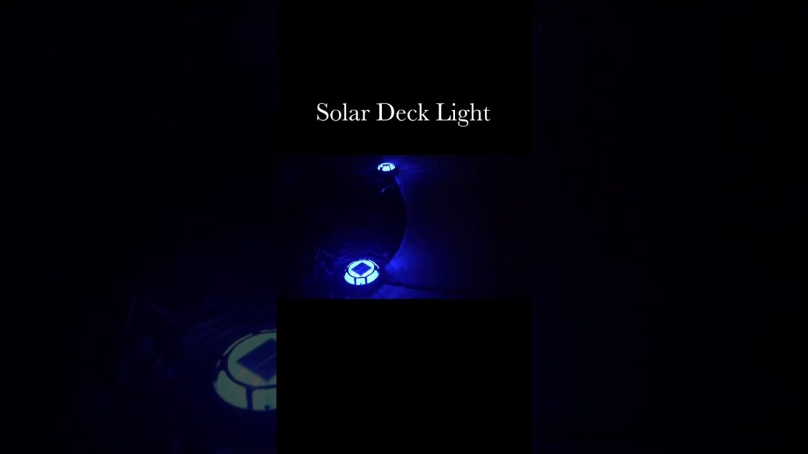 FabStyl Solar  Deck Light | Lights for Outdoor, Stair, Lawn, Pathway, Deck, Sidewalk, Yard