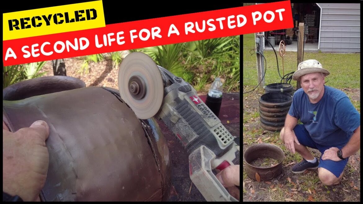 Recycled Pot for Garden