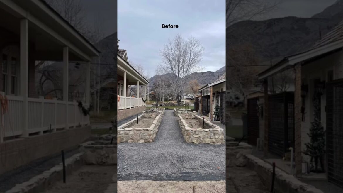 Amazing Garden Design Transformation in Seconds | #GardenDesign #Landscaping #Beforeandafter