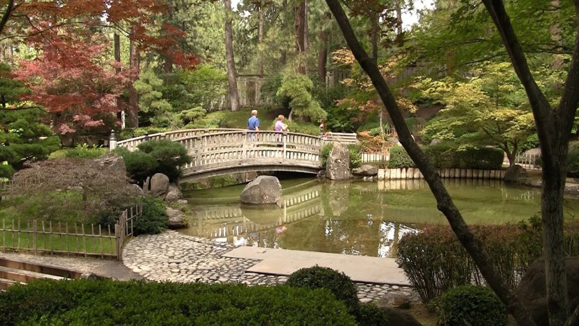 Peaceful Nishinomiya Tsutakawa Japanese Gardens - Spokane, Washington