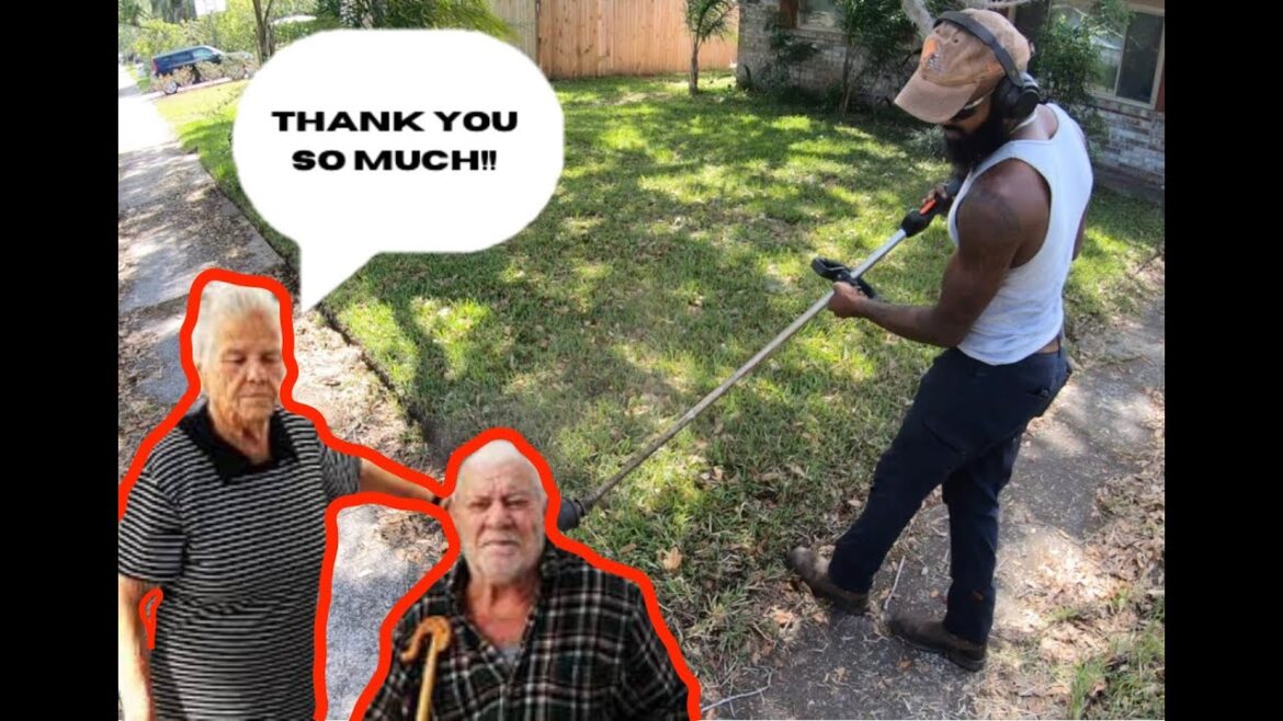 Grandson With 2 DISABLED GRANDPARENTS Struggle MAINTAINING YARD, So I Did It For FREE!!! Grandson With 2 DISABLED GRANDPARENTS Struggle MAINTAINING YARD, So I Did It For FREE!!!