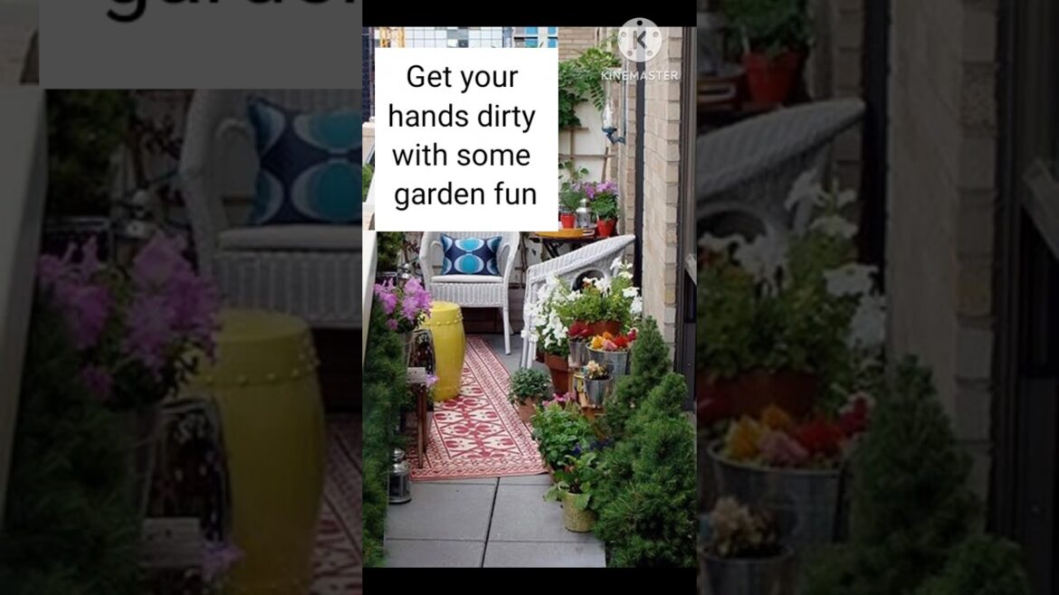 Balcony garden design #shortfeeds #shorts