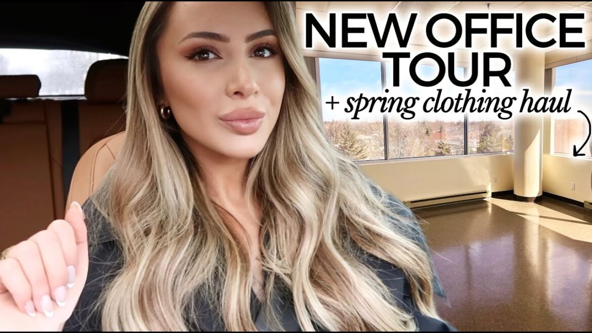 NEW OFFICE TOUR!! SPRING HAUL & GIVEAWAY! CHATTY VLOG + Small Business Updates 💗