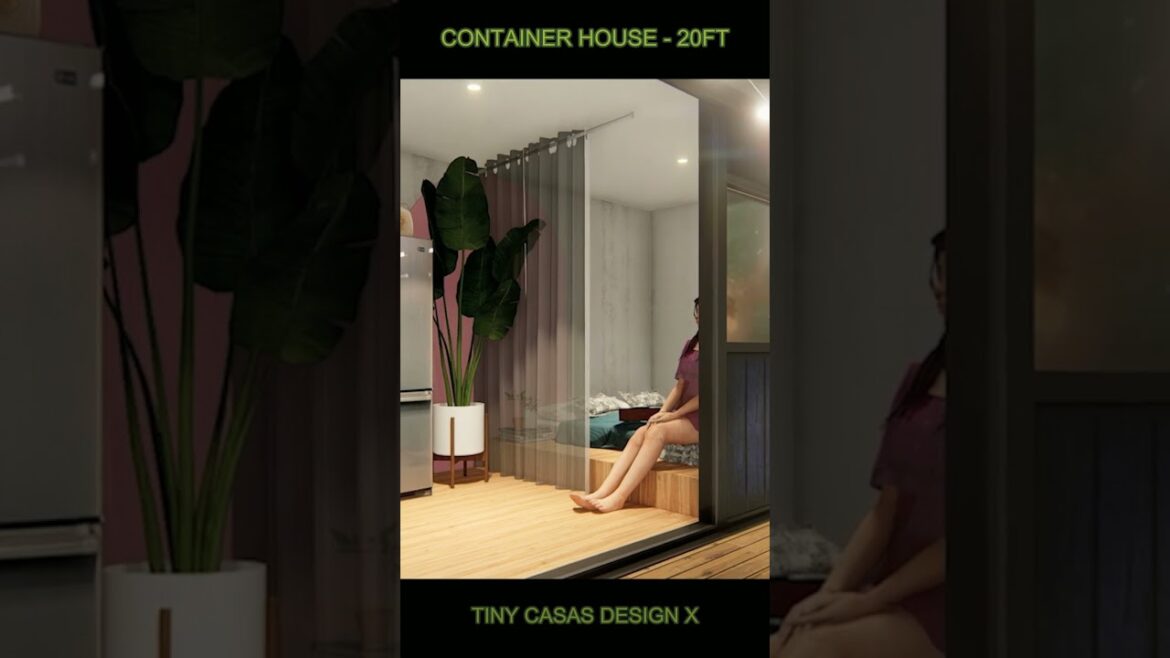 🎃 Container Cabin / 20ft #container #containerhouses #containergardening