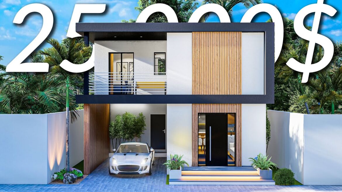 (8x8 Meters) Unique Modern House Design | 3 Bedroom House Tour