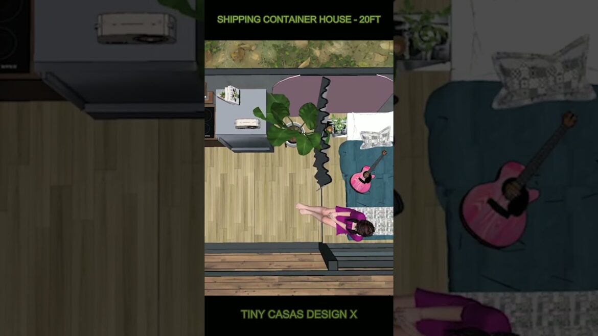 🎃 Shipping Container House / 20ft #container #containerhouses #containergardening