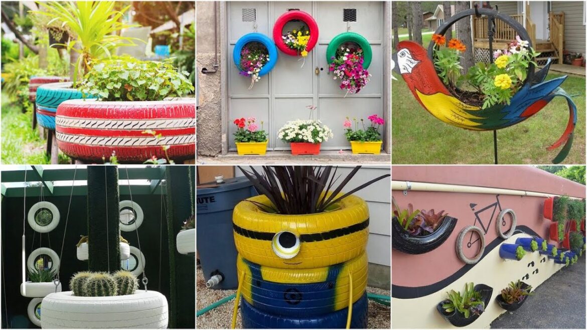 75+ Rustic Garden Decoration Ideas Using Old Tires | Garden Ideas 75+ Rustic Garden Decoration Ideas Using Old Tires | Garden Ideas
