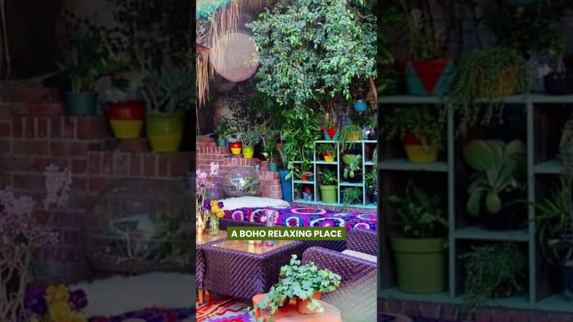 Best Boho Garden Design Ideas #gardenideas #boho #garden #shorts