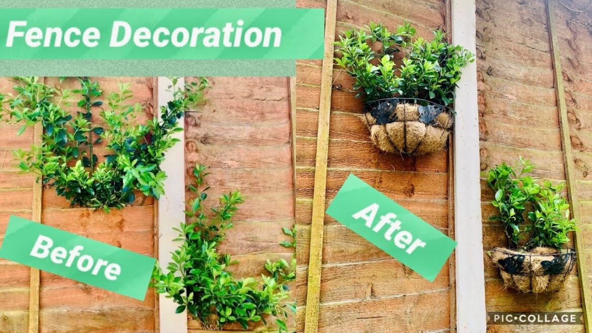 Fence decoration ideas | Garden decoration ideas | DIY Fence | DIY garden fence decoration ideas Fence decoration ideas | Garden decoration ideas | DIY Fence | DIY garden fence decoration ideas