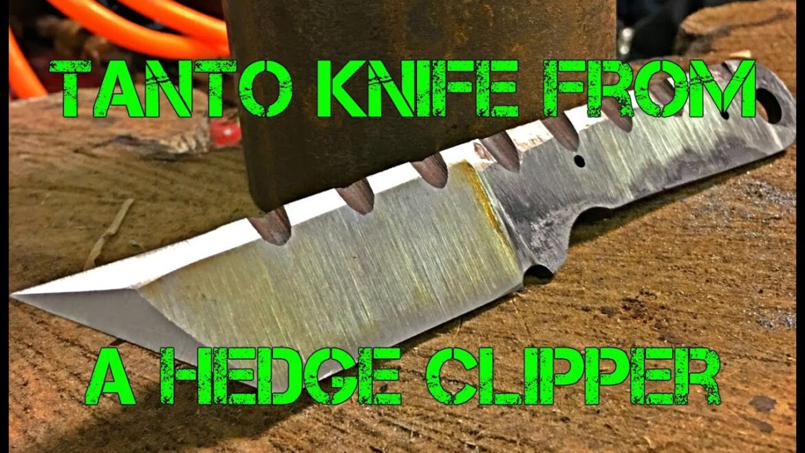 Making a Tanto Knife From a Garden Tool