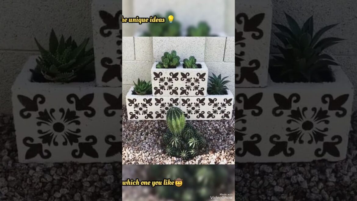 creative ideas to decorate with concrete blocks | gardening ideas | home decor ideas #viral #shorts creative ideas to decorate with concrete blocks | gardening ideas | home decor ideas #viral #shorts