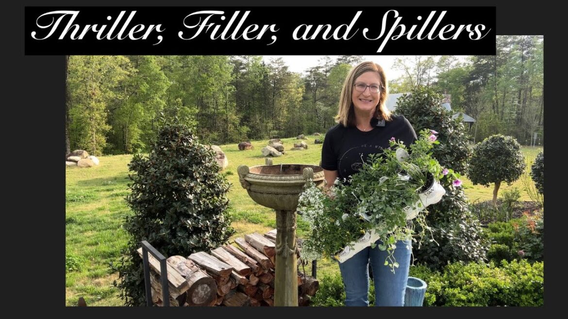 Thriller, Filler, and Spiller Container Planting for Full Sun: Planting up the Galloway Urn
