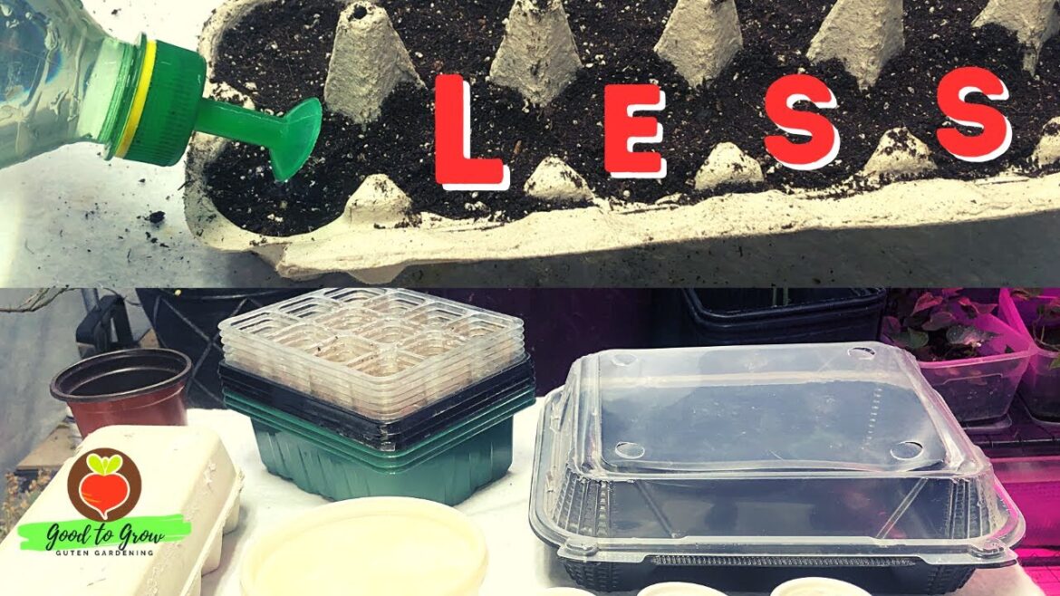 How to Start Seeds Indoors with Less Plastic: Episode 1: Recycled Seed Starting Containers