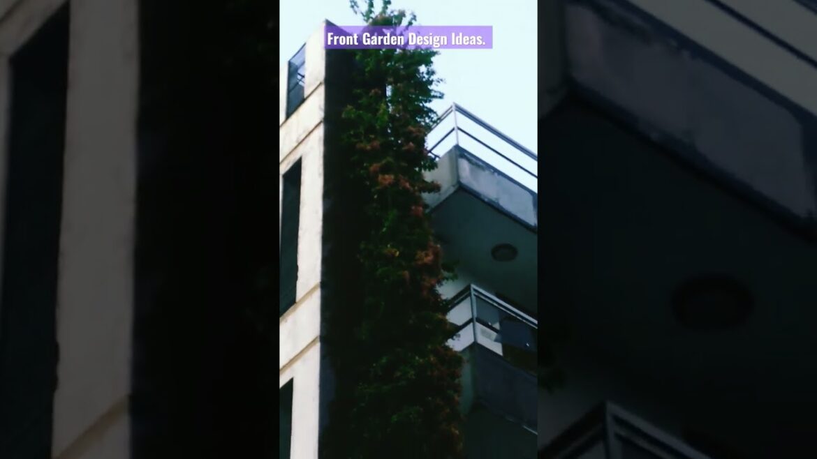 Front garden design.Vertical flowers garden. Designers idea. #garden#design#viral #flowers#subscribe