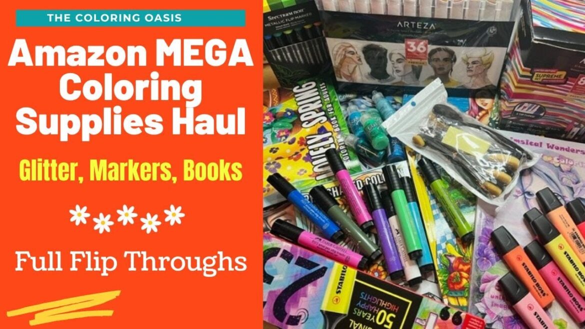 Amazon Adult Coloring Supplies and Books Haul | Arteza Markers, Faber Castell, Spring Coloring Books Amazon Adult Coloring Supplies and Books Haul | Arteza Markers, Faber Castell, Spring Coloring Books