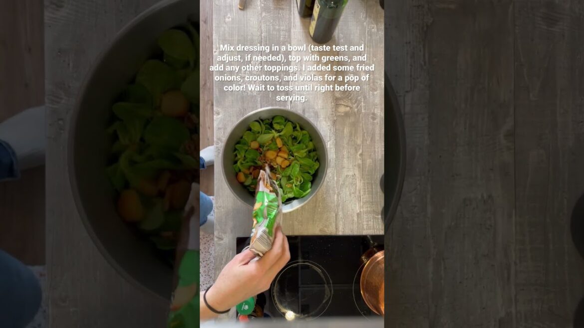 Easiest Make Ahead Salad 🥗 #saladrecipe #salade #saladshorts #expatpasexpert