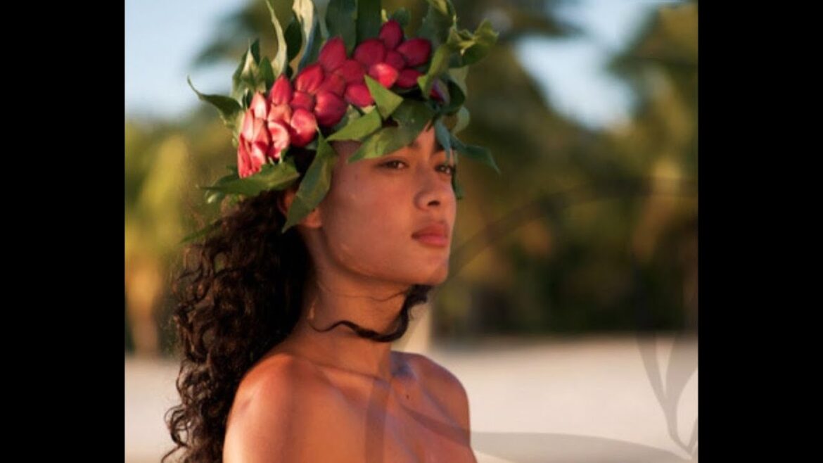 Pacific Islander Woman Painting Art Nouveau