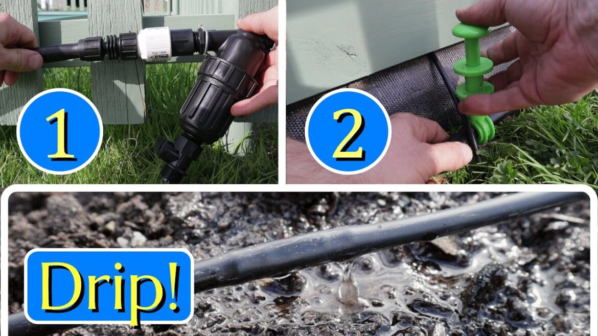 Easy Drip Irrigation Install, Save Time and Water