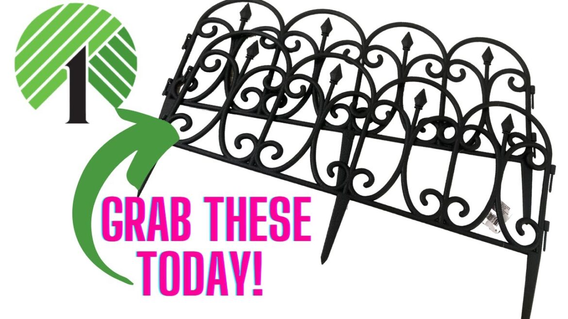 DOLLAR TREE Garden Fence HACKS
