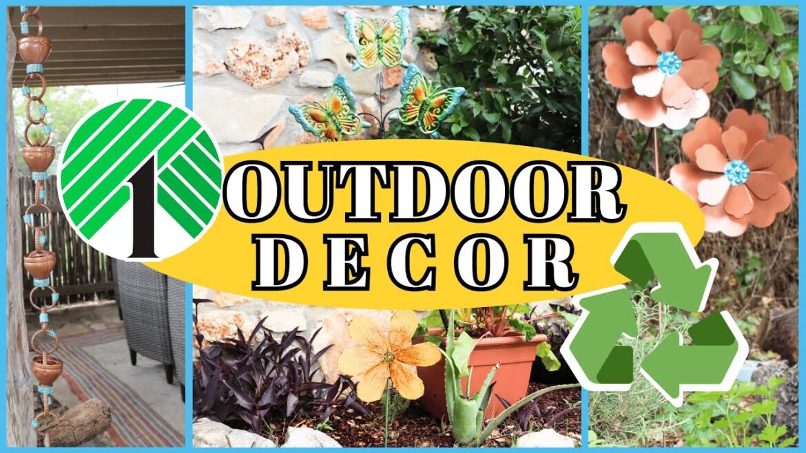 Dollar Tree & Recylced OUTDOOR DECOR DIY | 🌺Yard & Garden🌺