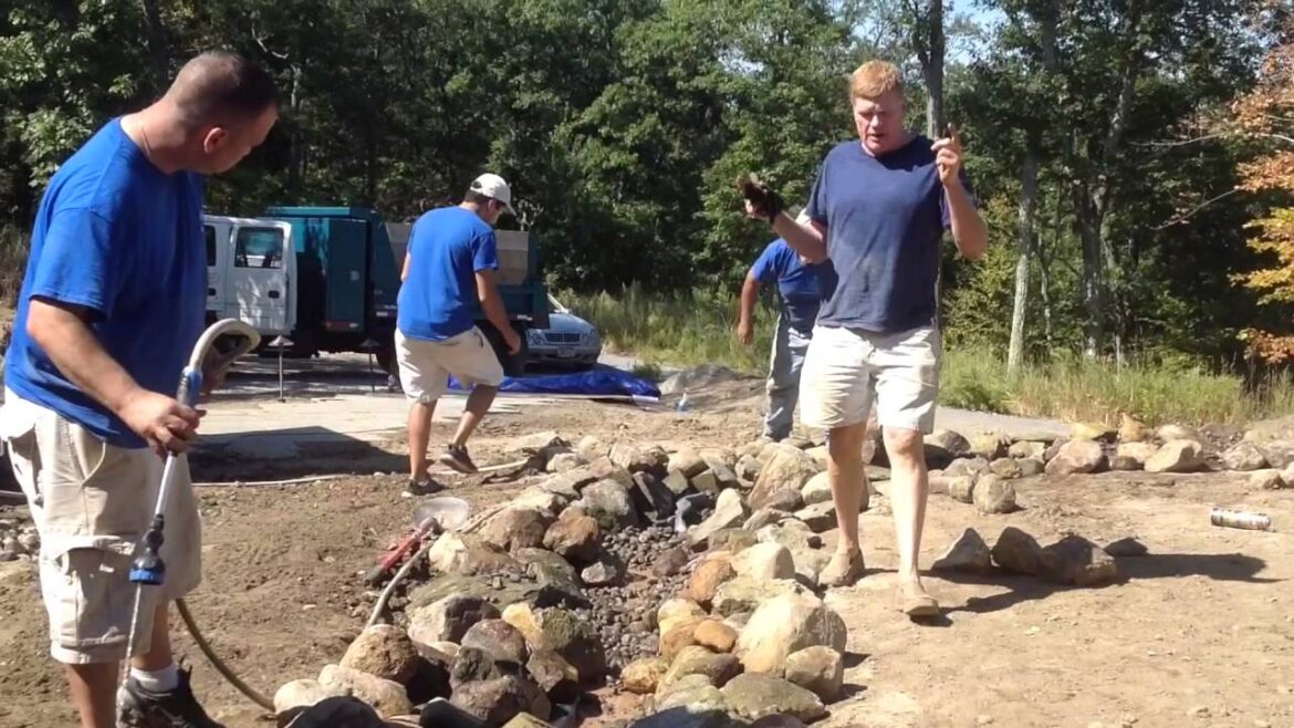 Landscape Construction - Backyard Stream