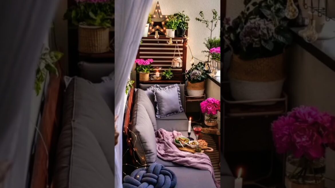 Amazing Balcony Garden Decor Ideas #shorts #shortsfeed #balconygarden