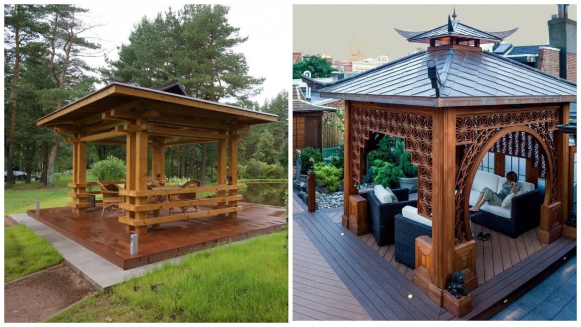 Beautiful Japanese-style gazebos! 30 design ideas!