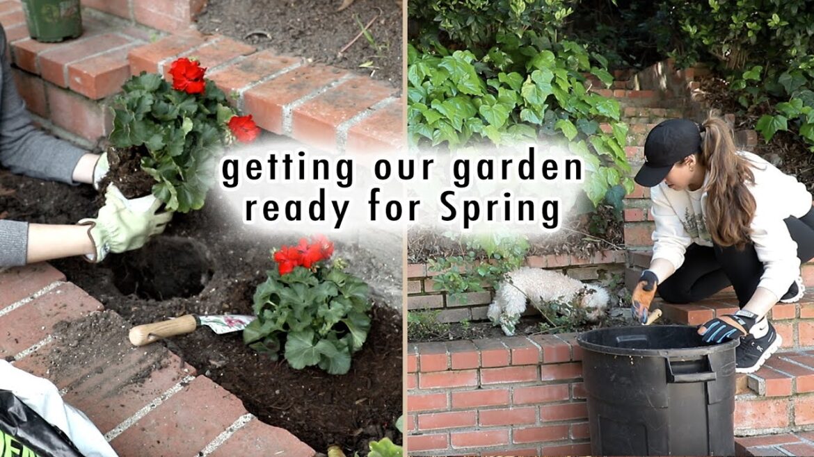 getting our garden spring ready 🌼🌷 | XO, MaCenna Vlogs
