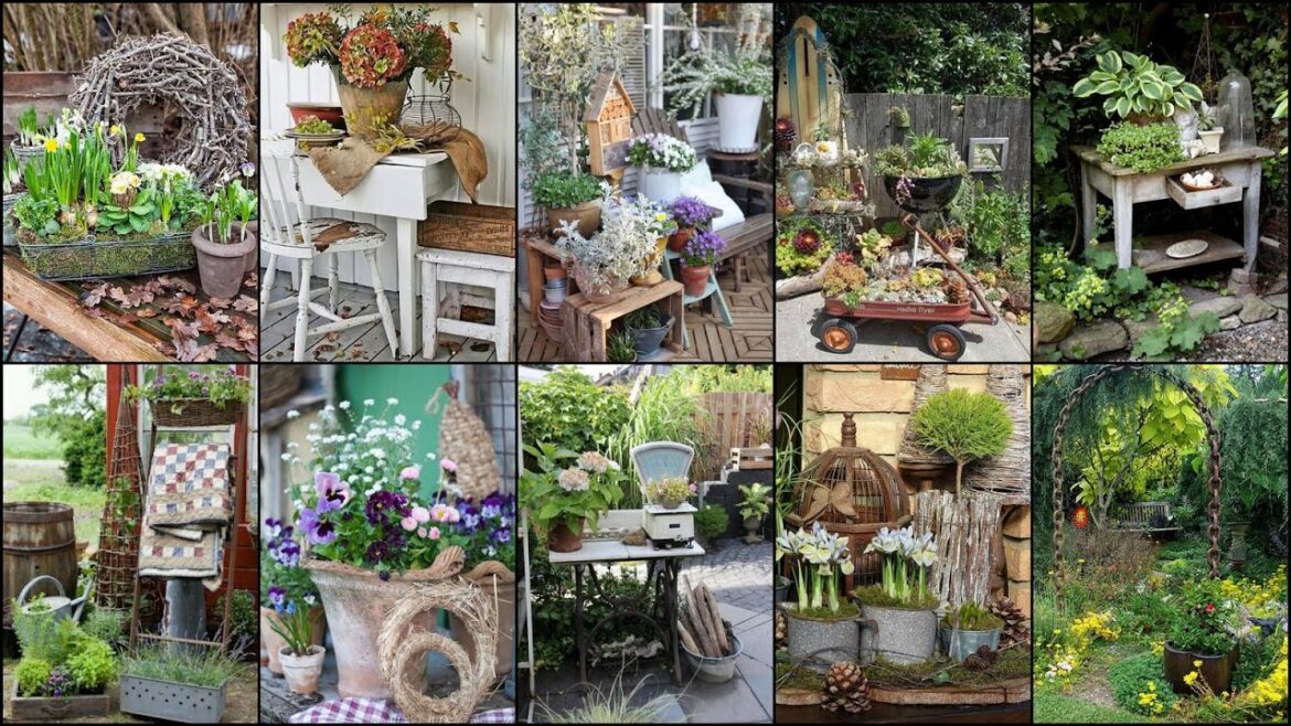 50+ Unique Rustic Garden Decorating Ideas | Vintage Garden Ideas 50+ Unique Rustic Garden Decorating Ideas | Vintage Garden Ideas