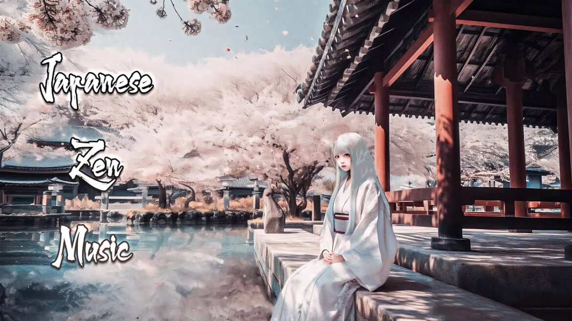 Japanese Peaceful Temple - Zen Garden with Japanese Flute Music - Meditation Music, Relaxing