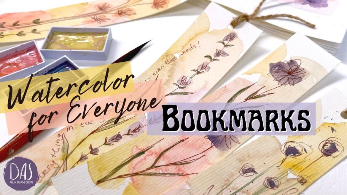 Playing with Possibilities: Creating Watercolor Bookmarks with Kuretake Art Nouveau Paints Playing with Possibilities: Creating Watercolor Bookmarks with Kuretake Art Nouveau Paints