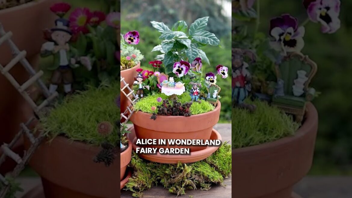 Dreamy DIY Miniature Fantasy Garden Ideas #youtubeshorts #gardening