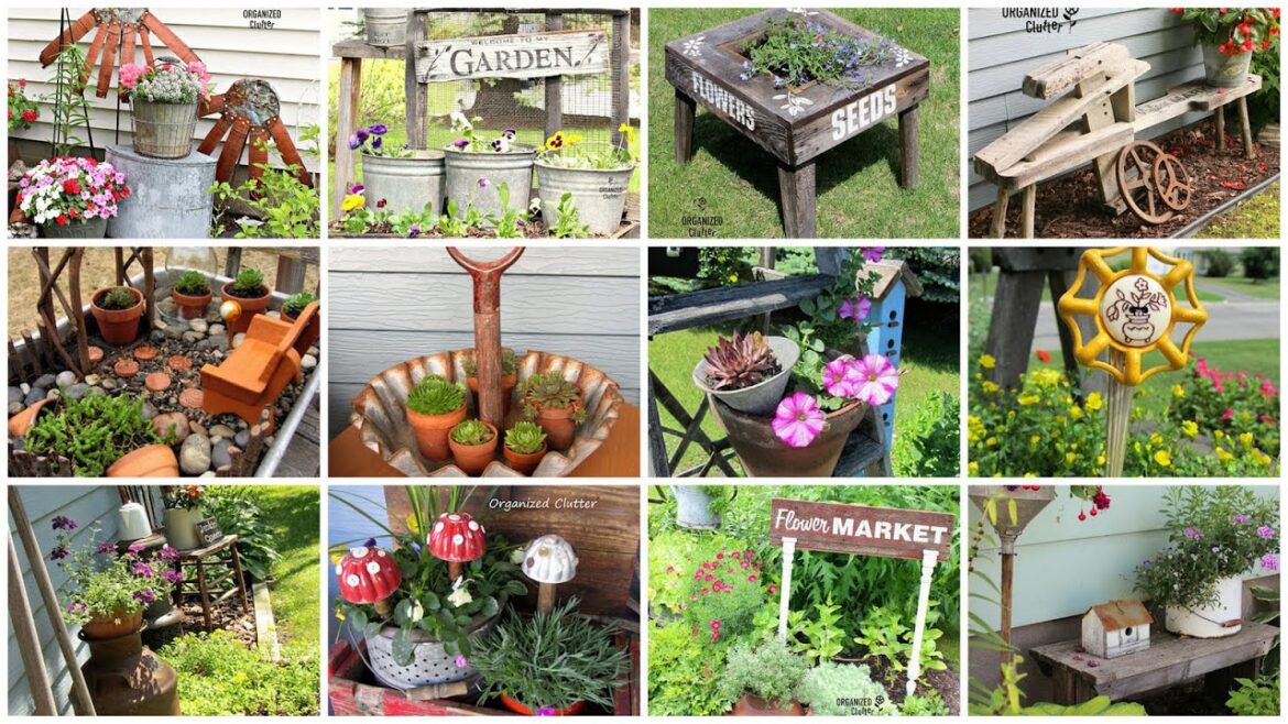 Latest Rustic Garden Decorations | Beautiful Vintage Garden Ideas Latest Rustic Garden Decorations | Beautiful Vintage Garden Ideas