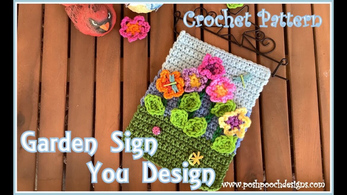FRIDAY FUN DAY – Garden Sign You Design Crochet Pattern #crochet #crochetvideo FRIDAY FUN DAY - Garden Sign You Design Crochet Pattern #crochet #crochetvideo