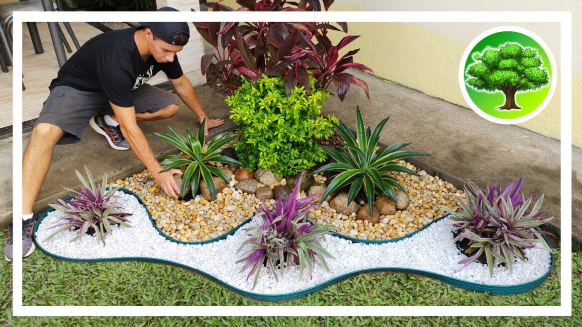 💚 DIY - DECORAÇÃO DE JARDIM 12 / JARDIM COM PEDRAS / SOL PLENO