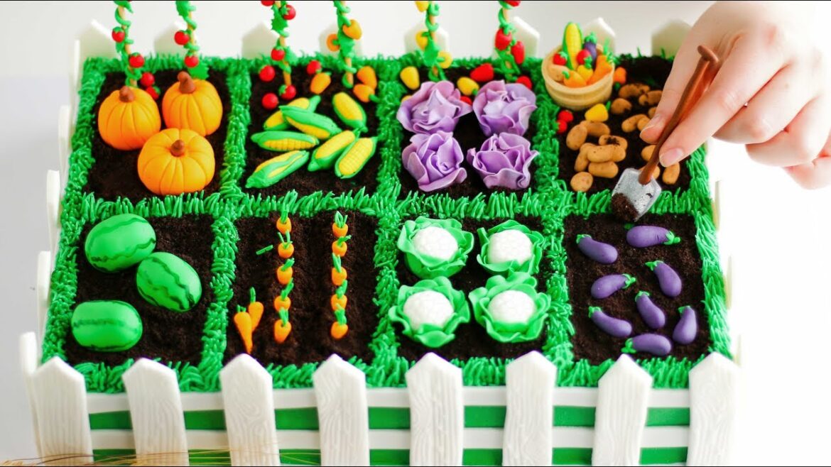 Yummy Vegetable Garden CAKE!