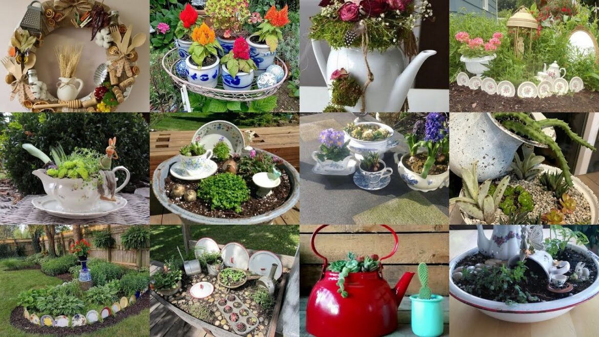 55+ Latest Garden Decoration Ideas Using Old Kitchen Items | Rustic Garden Ideas 55+ Latest Garden Decoration Ideas Using Old Kitchen Items | Rustic Garden Ideas