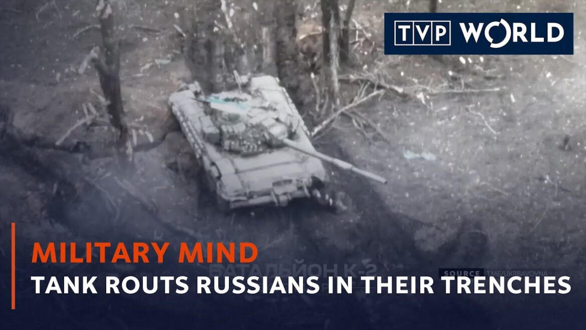 Tank routs Russians in their trenches | Military Mind | TVP World Tank routs Russians in their trenches | Military Mind | TVP World