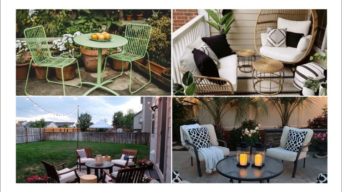 Beautiful patio's ideas for small balcony| Home garden landscaping ideas|small backyard patios