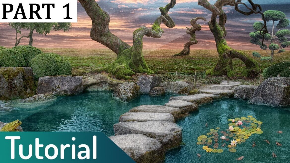 JAPANESE GARDEN || photo manipulation tutorial || PART 1 || photoshop