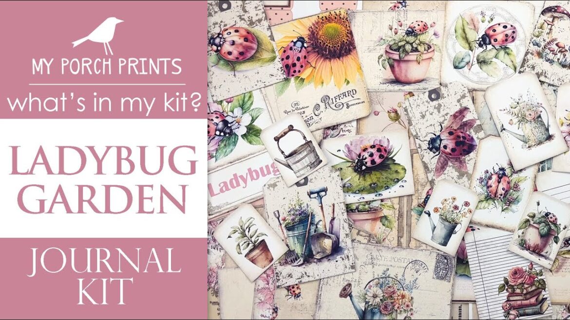 LADYBUG GARDEN JOURNAL KIT π| What’s In My Kit π€| My Porch Prints Junk Journaling Tutorials LADYBUG GARDEN JOURNAL KIT π| What's In My Kit π€| My Porch Prints Junk Journaling Tutorials