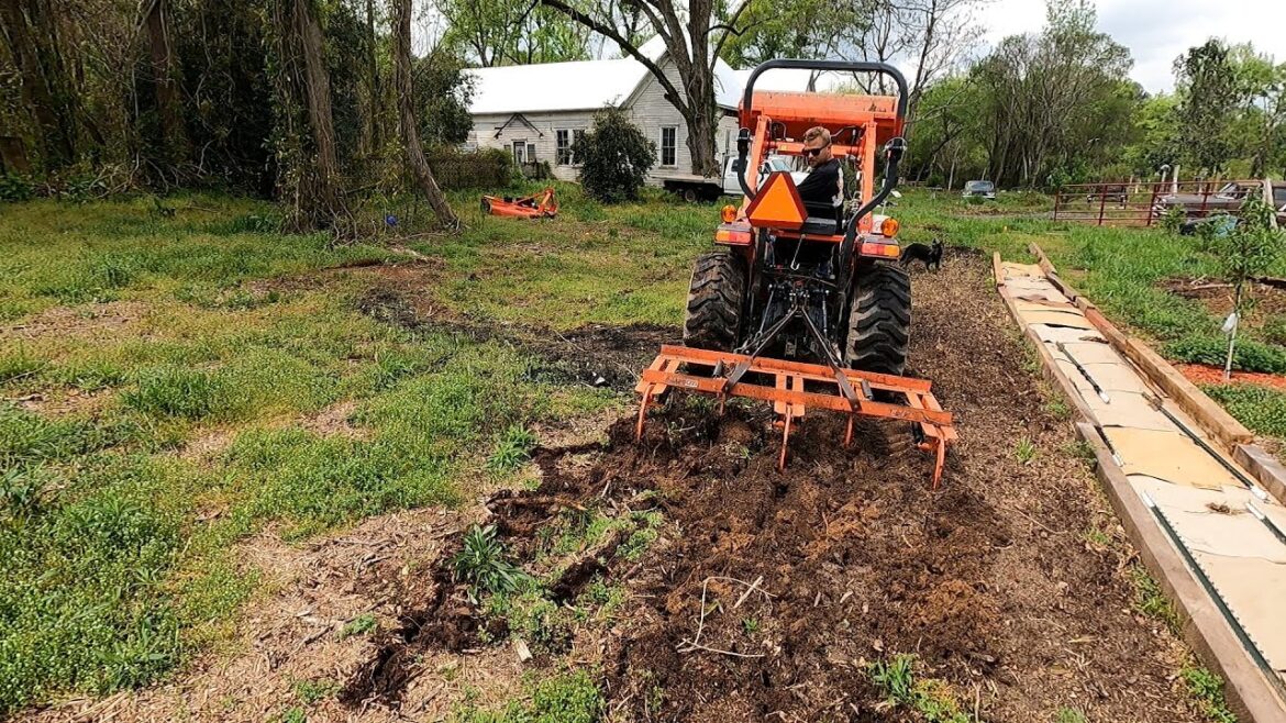 FIRST TIME PLOWING ABANDONED FARM | BUILDING GARDEN BEDS AND PLANTING | NEW FARMING ON OLD FARM