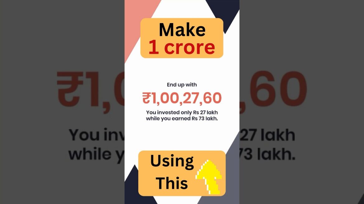 Anyone can make 1 crore using this #investing #stocks #trading