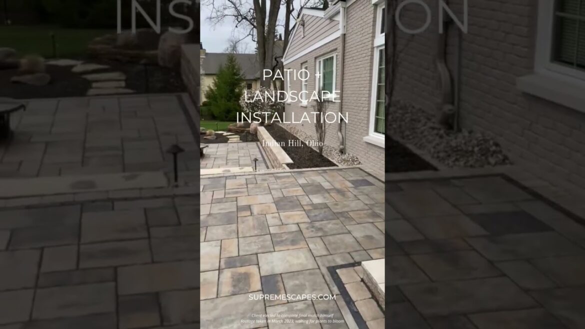 Patio + Landscape Installation // Indian Hill, Ohio