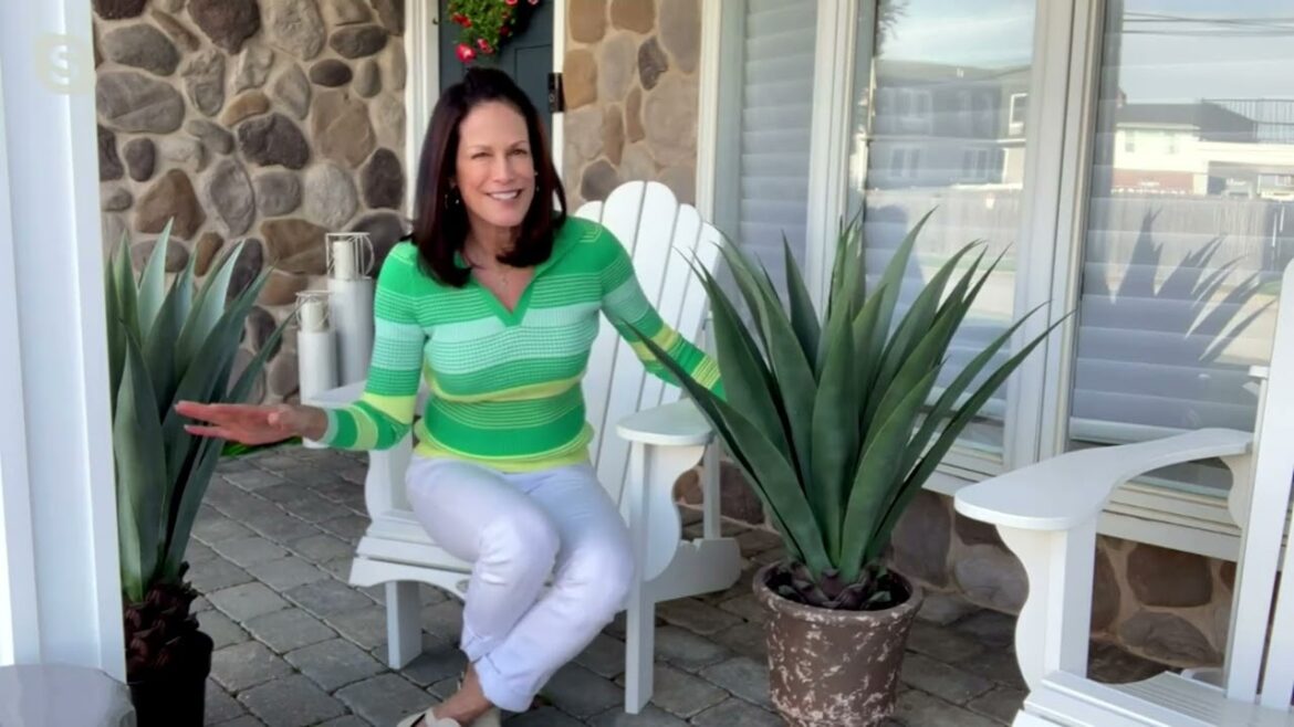 Garden Reflections 40" Tall Faux Agave Outdoor Plant in Pot on QVC