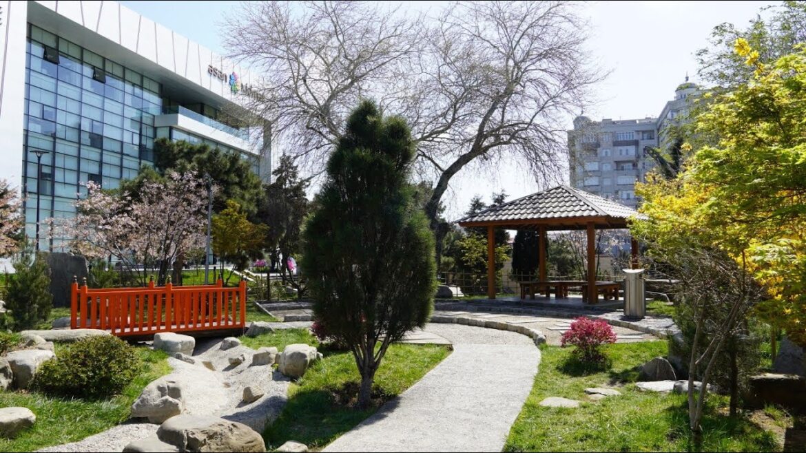 4K Virtual Walk through an Unbelievable Japanese Garden - Akhmedli, Spring 2023