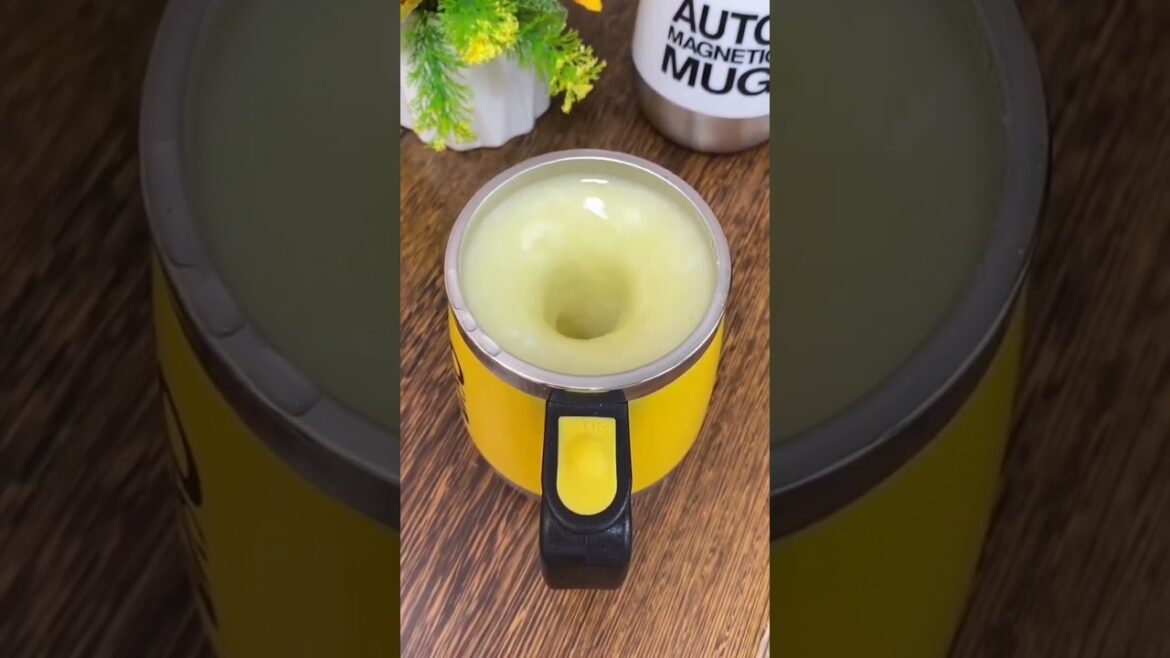 Revolutionize Your Mornings with the Ultimate Self-Stirring Mug #shorts #kitchen #kitchengadgets