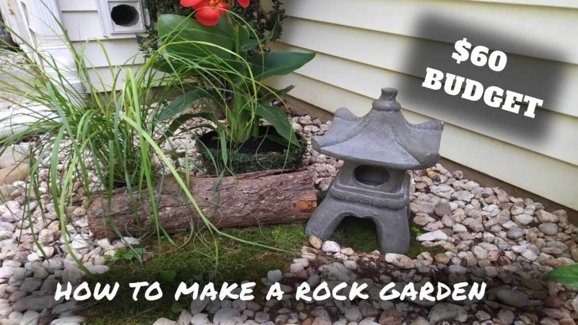 HOW TO MAKE A ROCK GARDEN ~ 6 STEPS DIY ZEN GARDEN ~ UNDER $60